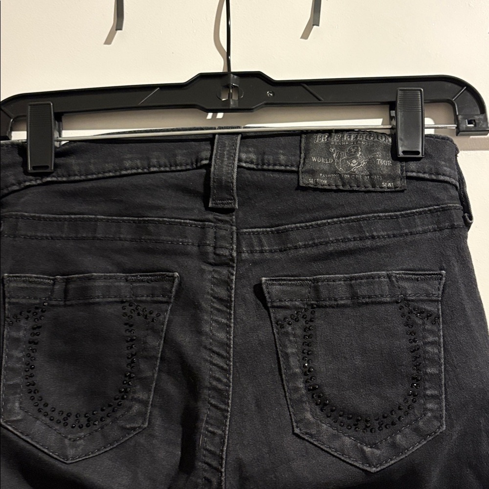 True Religion Black Skinny Jeans for Women